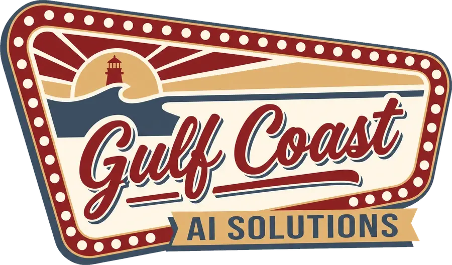 Gulf Coast AI Solutions painted sign